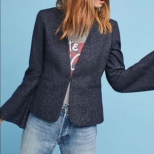 Anthropologie pinstriped blazer